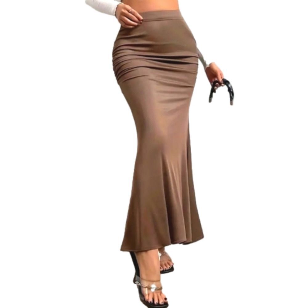 Women's High Waist Mermaid Hem Maxi Skirts sz Xxl